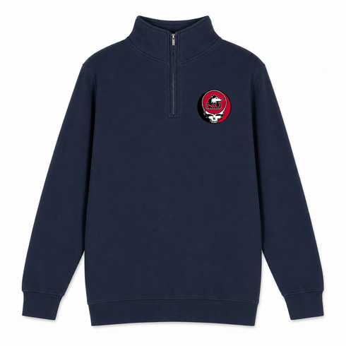NIU - Premium Grateful Dead Quarter-Zip Pullover - Navy - 3