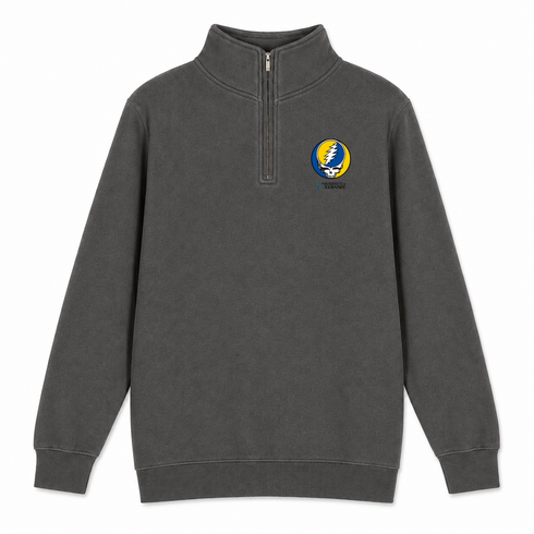 University of Delaware - Premium Grateful Dead Quarter-Zip Pullover - Charcoal - 5