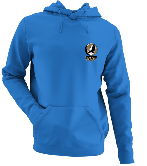 University of Central Florida - Premium Grateful Dead Left Chest Hoodie - Heather Royal - 5