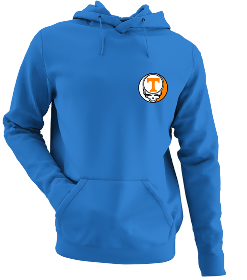University of Tennessee - Premium Grateful Dead Left Chest Hoodie - Heather Royal - 5