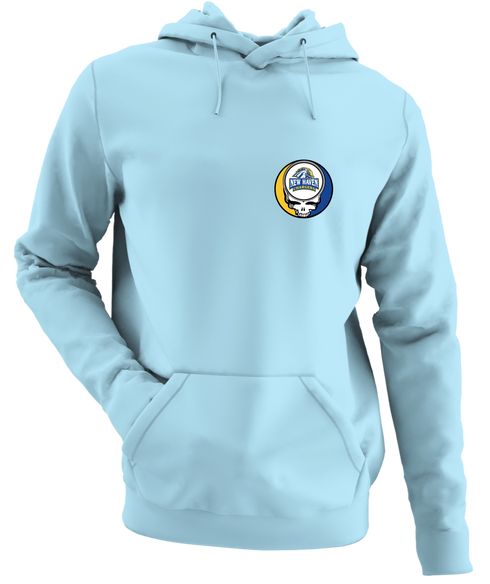 University of New Haven - Premium Grateful Dead Left Chest Hoodie - Light Blue - 1