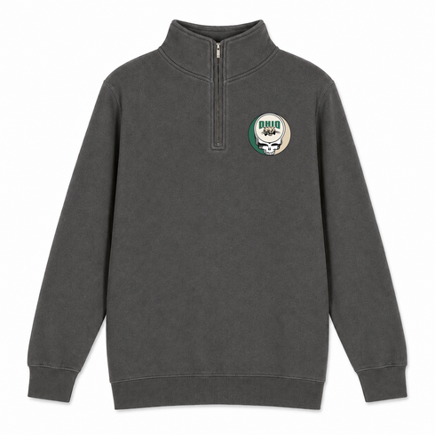 Ohio University - Premium Grateful Dead Quarter-Zip Pullover - Charcoal - 5