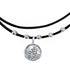Grateful Dead - Lightning Bolt Sterling Silver Beads & Thin Leather Necklace - StealieShop