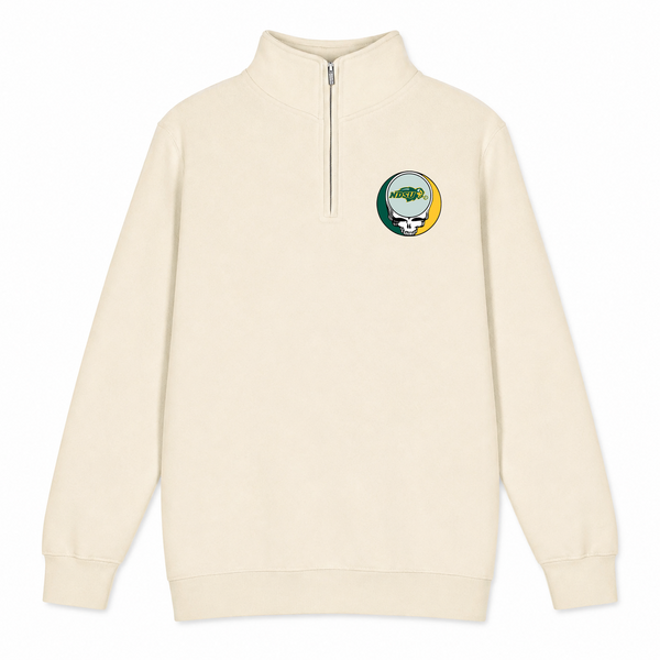 North Dakota State University - Premium Grateful Dead Quarter-Zip Pullover - Sand - 1
