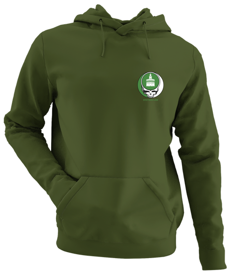 Stetson Law - Premium Grateful Dead Left Chest Hoodie - Military Green - 7