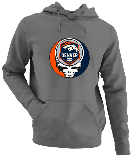 Denver Football - Premium Grateful Dead Hoodie - Charcoal - 8