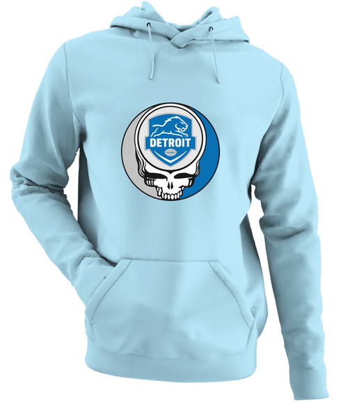 Detroit Football - Premium Grateful Dead Hoodie - Light Blue - 1