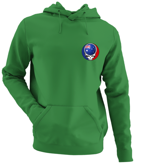 Australia FIFA World Cup - Premium Grateful Dead Left Chest Hoodie - Irish Green - 6
