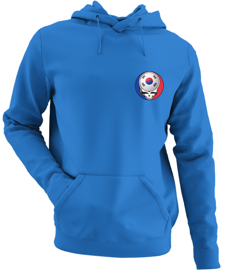 South Korea FIFA World Cup - Premium Grateful Dead Left Chest Hoodie - Heather Royal - 5