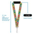 Grateful Dead - Lanyard - 1.0" - Grateful Dead Dancing Bears Swirl Multi Color - StealieShop