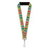 Grateful Dead - Lanyard - 1.0" - Grateful Dead Dancing Bears Swirl Multi Color - StealieShop