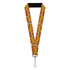 Grateful Dead - Lanyard - 1.0" - Grateful Dead SUNSHINE DAYDREAM Skeleton Orange - StealieShop