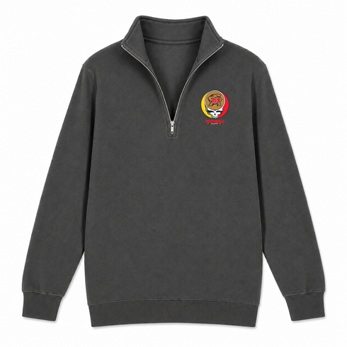 University of Maryland Football - Premium Grateful Dead Quarter-Zip Pullover - Charcoal - 6