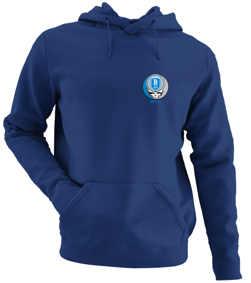 Bentley University - Premium Grateful Dead Left Chest Hoodie - Navy - 2