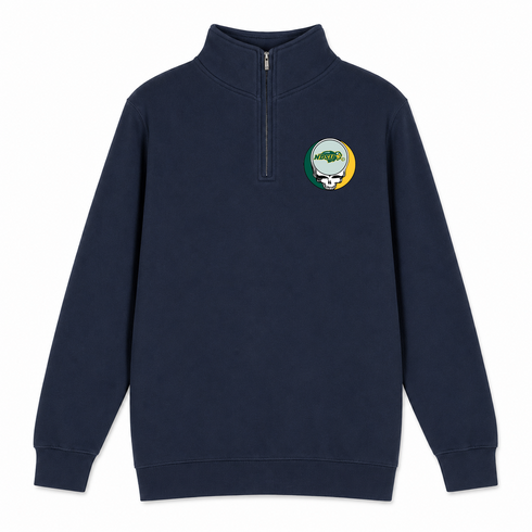 North Dakota State University - Premium Grateful Dead Quarter-Zip Pullover - Navy - 3