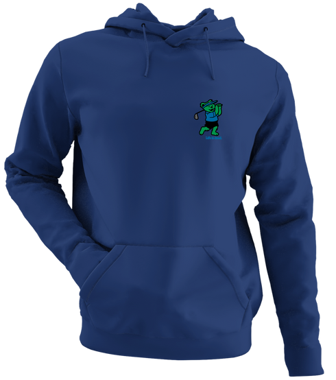 Golfing Bear - Life is dead.® - Premium Grateful Dead Left Chest Hoodie - Navy