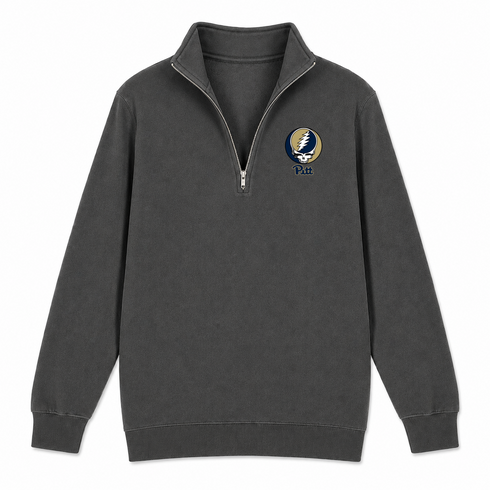 University of Pittsburgh - Premium Grateful Dead Quarter-Zip Pullover - Charcoal - 6