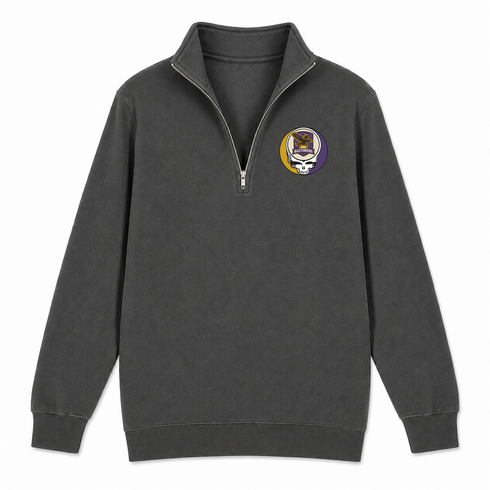Baltimore Football - Premium Grateful Dead Quarter-Zip Pullover - Charcoal - 6