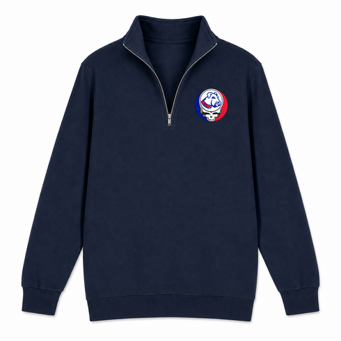 St Francis - Premium Grateful Dead Quarter-Zip Pullover - Navy - 4