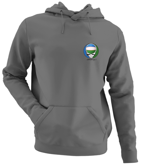 Uzbekistan FIFA World Cup - Premium Grateful Dead Left Chest Hoodie - Charcoal - 8
