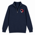 America 250 Iwojima Stealie - Life is dead.® - Premium Grateful Dead Quarter-Zip Pullover - Navy - 4