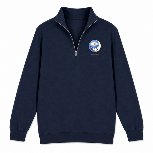 Argentina FIFA World Cup - Premium Grateful Dead Quarter-Zip Pullover - Navy - 4