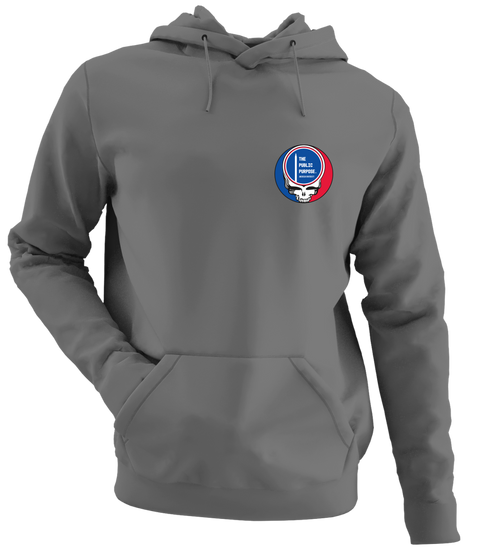 American University - Premium Grateful Dead Left Chest Hoodie - Charcoal