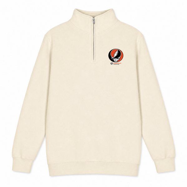 Oregon State University - Premium Grateful Dead Quarter-Zip Pullover - Sand - 1