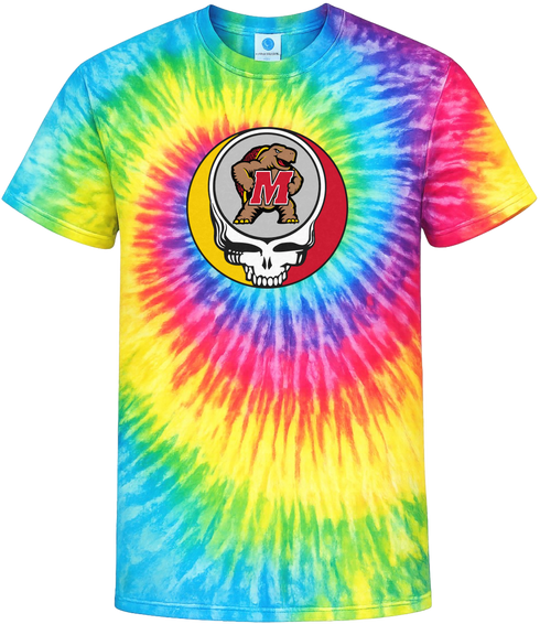 University of Maryland Stealie Tie-Dye Grateful Dead T-Shirt