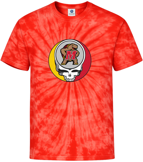 University of Maryland Stealie Tie-Dye Grateful Dead T-Shirt