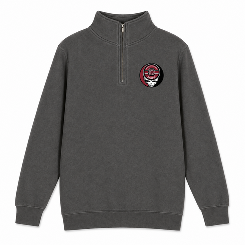 University of South Carolina - Premium Grateful Dead Quarter-Zip Pullover - Charcoal - 5