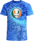 University of Miami Tie-Dye Grateful Dead T-Shirt