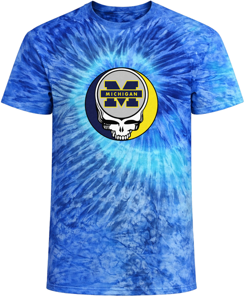 University of Michigan Stealie Tie-Dye Grateful Dead T-Shirt