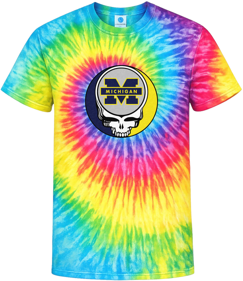 University of Michigan Stealie Tie-Dye Grateful Dead T-Shirt