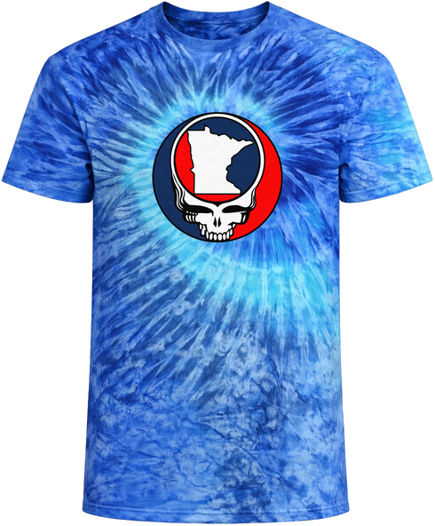 Minnesota State Map Stealie Tie-Dye × Grateful Dead Tee