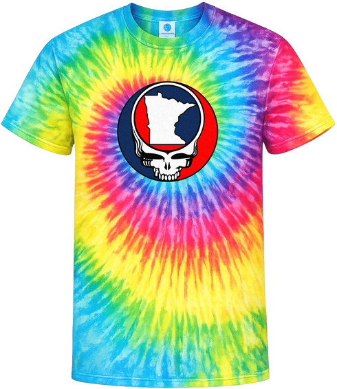 Minnesota State Map Stealie Tie-Dye × Grateful Dead Tee