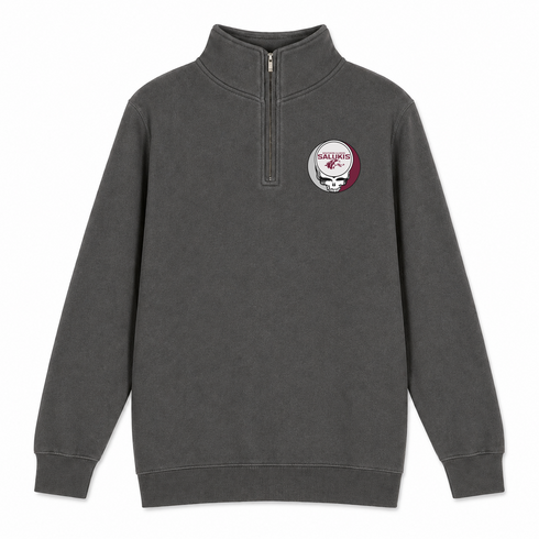 Southern Illinois - Premium Grateful Dead Quarter-Zip Pullover - Charcoal - 5