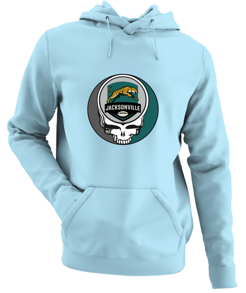 Jacksonville Football - Premium Grateful Dead Hoodie - Light Blue - 1