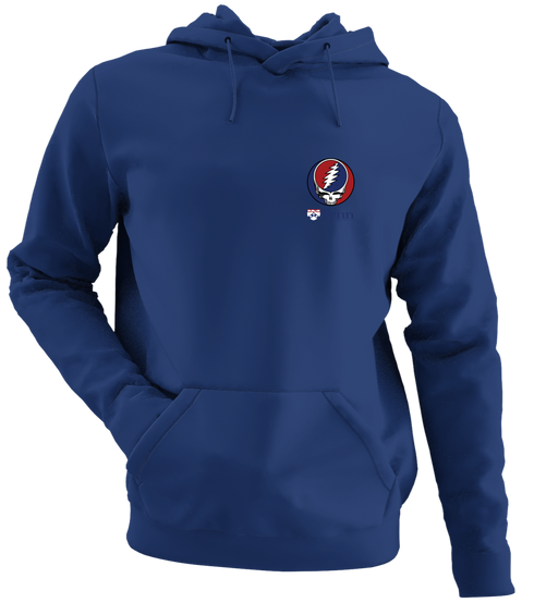 University of Pennsylvania - Premium Grateful Dead Left Chest Hoodie - Navy - 2