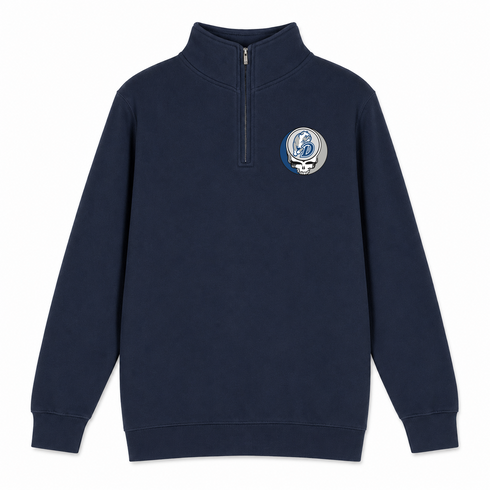 Drake - Premium Grateful Dead Quarter-Zip Pullover - Navy - 3