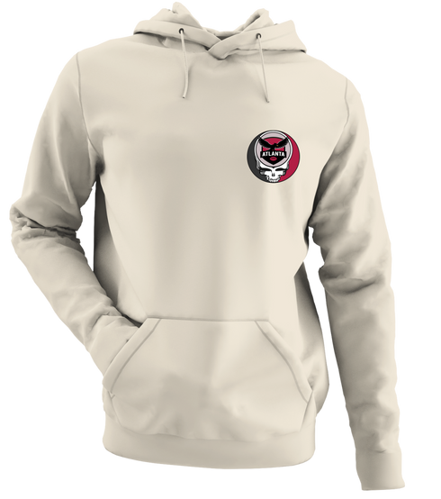 Atlanta Football - Premium Grateful Dead Left Chest Hoodie - Sand - 3