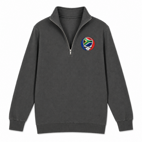 South Africa FIFA World Cup - Premium Grateful Dead Quarter-Zip Pullover - Charcoal - 6