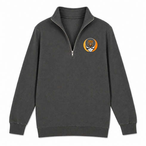Idaho State University - Premium Grateful Dead Quarter-Zip Pullover - Charcoal - 6