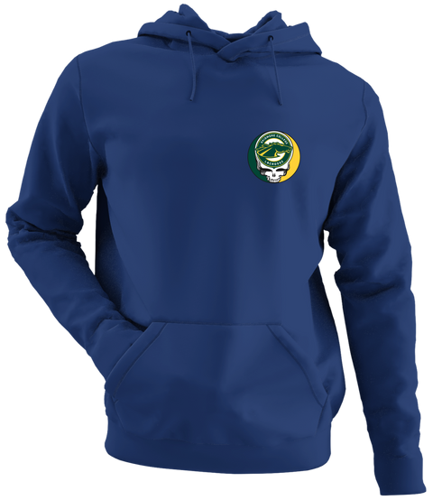 Skidmore Lacrosse - Premium Grateful Dead Left Chest Hoodie - Navy