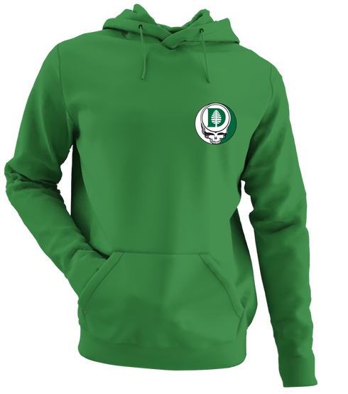 Dartmouth Tree - Premium Grateful Dead Left Chest Hoodie - Irish Green