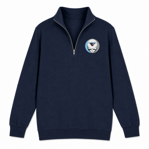 University of Maine - Premium Grateful Dead Quarter-Zip Pullover - Navy - 4