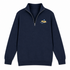 Jerry's Floatin' Life is dead Performance Polo - Premium Grateful Dead Quarter-Zip Pullover - Navy - 4