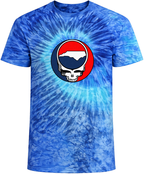 North Carolina State Map Stealie Tie-Dye × Grateful Dead Tee