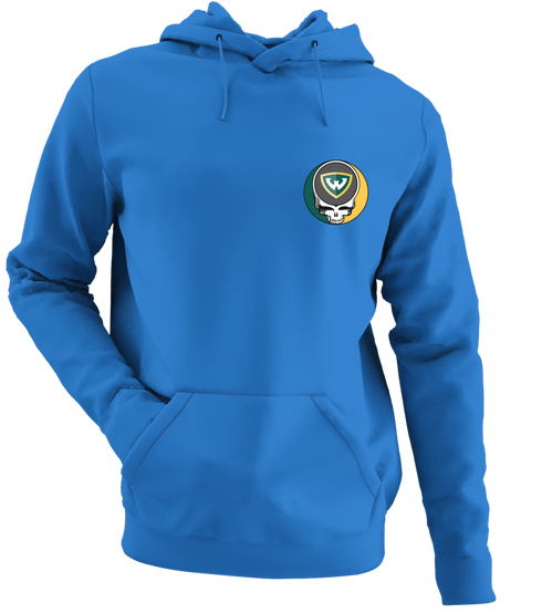 Wayne State University - Premium Grateful Dead Left Chest Hoodie - Heather Royal - 5
