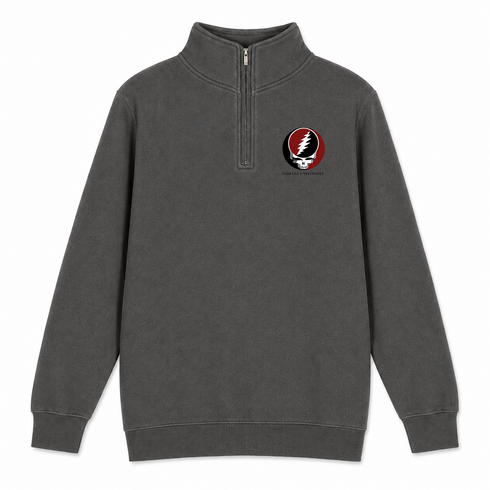 University of Indiana - Premium Grateful Dead Quarter-Zip Pullover - Charcoal - 5
